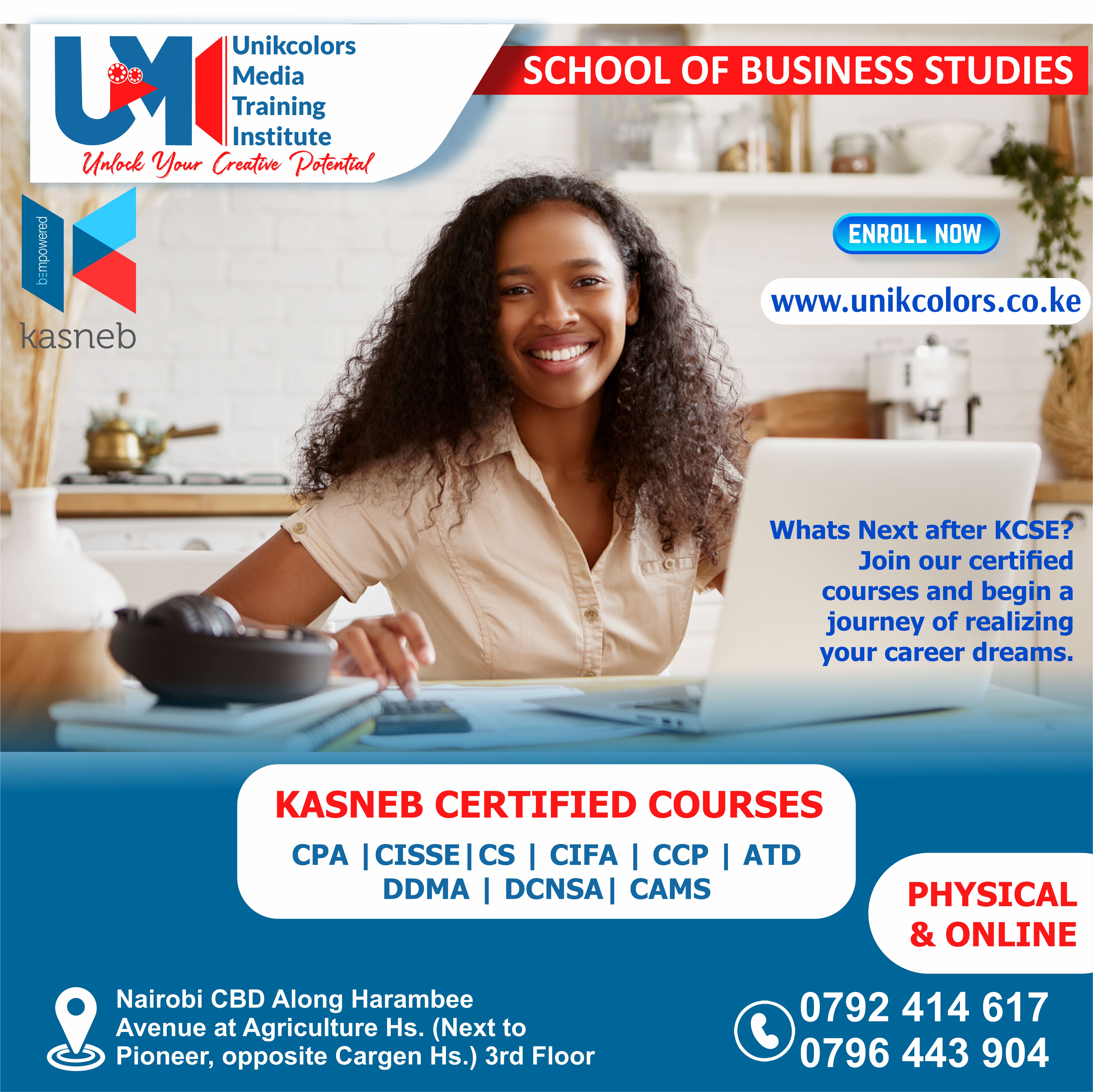 KASNEB CERTIFIED COURSES - CPA | CISSE | CS | CIFA | CCP | DDMA | DCNSA | CAMS
